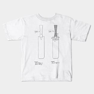 Cricket Bat Vintage Patent Drawing Kids T-Shirt